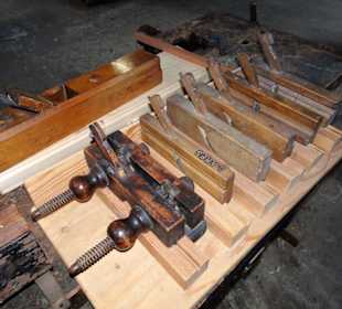 Hobel-Sammlung im Tischlerei-Museum