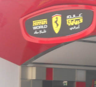 Yas Island Abu Dhabi Ferrari World - Eingang