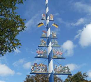 Der Maibaum vom Viktualienmarkt