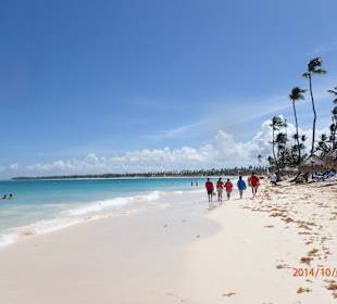 Entlang des Strandes