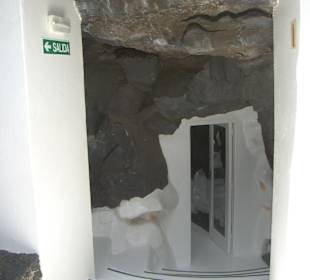 Eingang zu einem der Zimmer