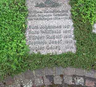 Kriegerdenkmal am Pfarrberg Schenkenzell