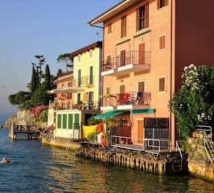 Die Wasserseite der Altstadt von Malcesine