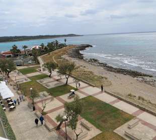 Der Strand von oben
