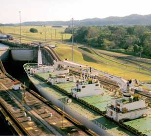 Teilansicht der alten Schleusenanlage