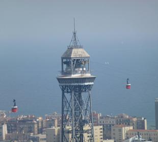 Blick in den Hafen von Barcelona