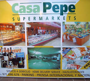 Casa Pepe Supermarkt Angebotstafel
