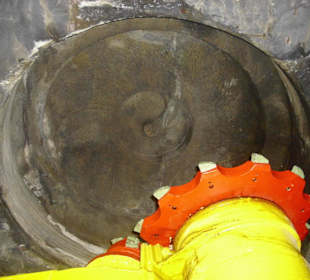 Maschineneinsatz unter Tage