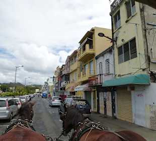 Mit der Kutsche durch Fort de France