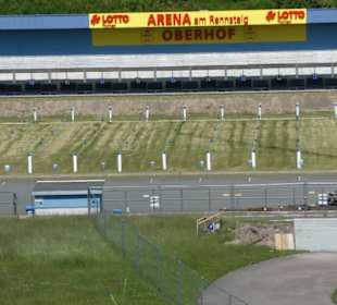 Das bekannte Biathlonstadion von Oberhof