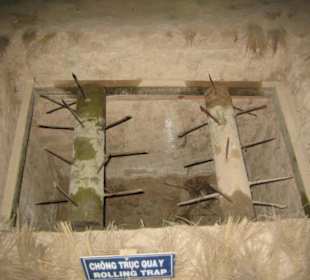 Eine Fallenart in Cu Chi.