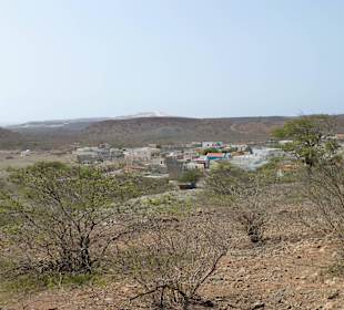 Dorf Povoacao Velha von der Kapelle aus