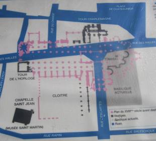 Plan der alten, rieisgen Basilika