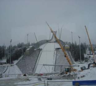 Baustelle Skisprungschanze