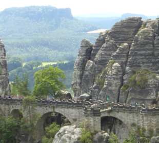 Die Basteibrücke in der Sächsischen Schweiz