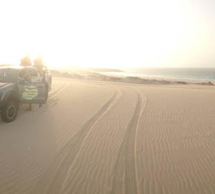 Einsamer Stopp in der Wüste - beste Aussicht inkl.