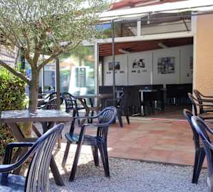 Terrassenplätze im Restaurant L'Ecureuil