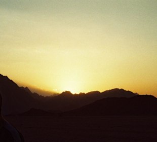 sonnenuntergang in der Wüste