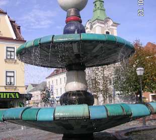 Ansicht Hundertwasserbrunnen