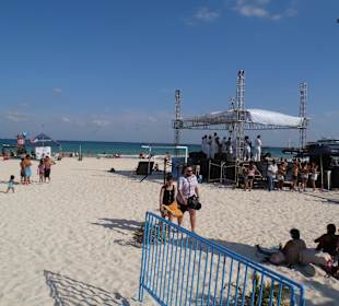 Öffentlichr Strand in playa del Carmen