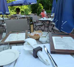 Auf der Terrasse des "Pferdestall"
