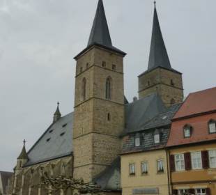 Marktplatz von Gerolzhofen mit „Steigerwald-Dom“