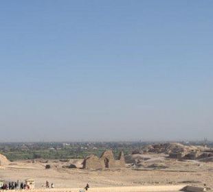 Blick vom Tempel auf das Nildelta