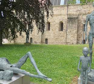 Bei einem Bummel im Magdeburger Skulpturenpark