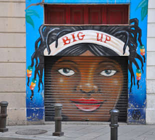 Ramblas - bemaltes Garagentor