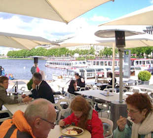 Terrasse an der Außenalster