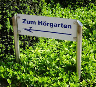 Wegweiser zum Hörgarten