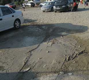 Just before the ebach bar