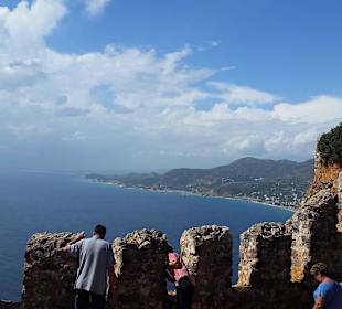 Burg von Alanya zu Fuss gut zu erreichen