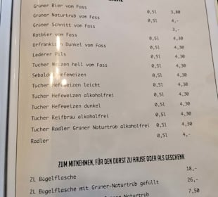 Speisekarte Stand: 05/2023