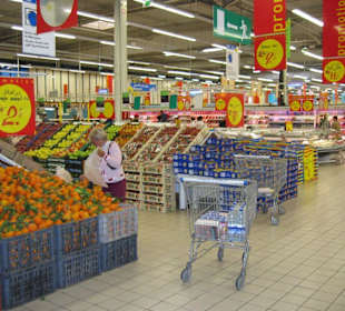 Supermarkt in Agadir mit Namen  -MARJANE-