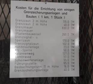 Was kostete die Grenze im Detail