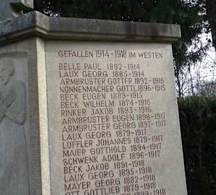 Kriegerdenkmal Rübgarten