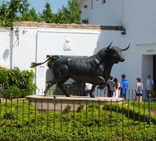 Bronzestier vor dem Eingang