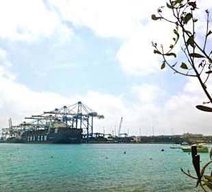 Ausblick auf Freebport Birzebbuga