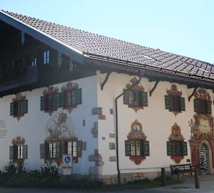Blick zum Rathaus von Ruhpolding