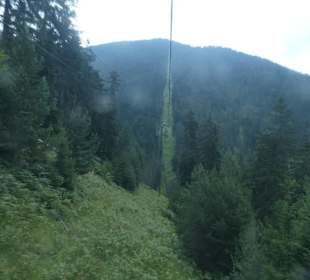 Blick aus der 4-er Kabine der Wankbahn