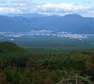 Blick vom Mount Fuji 5. Station