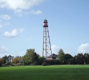Blick auf den Campener Leuchtturm