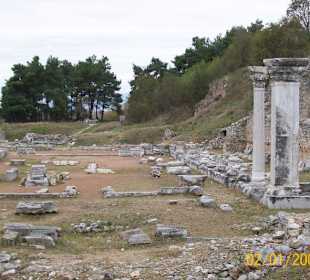 Die Überreste der Basilika A 