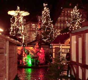 Blick auf den Weihnachtsmarkt