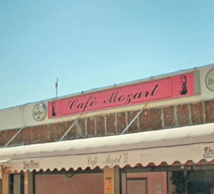 Aussicht auf Cafe