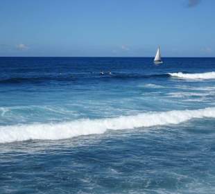Eindrücke vom Strand in Saint-Pierre