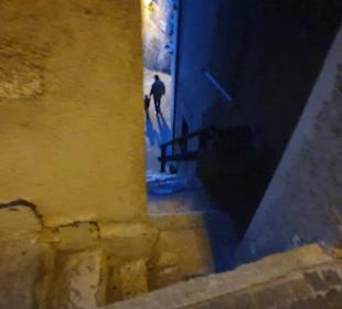 Viele Treppen vom Museum aus