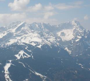 Blick vom Wank auf das Zugspitzmassiv