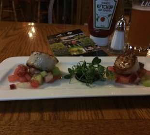 Nice scalops at Thistledown pub